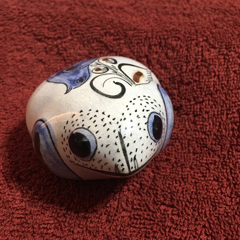 Mid Century Ken Edwards Frog with Bird